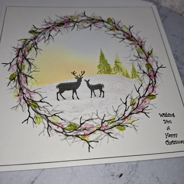 Wreath Christmas Design Card - Image 2