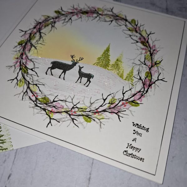 Wreath Christmas Design Card - Image 3