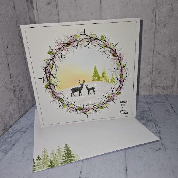 Wreath Christmas Design Card