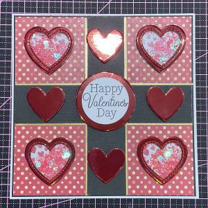Valentines shaker card