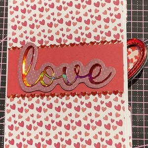 Valentines trifold card