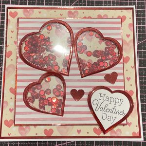 Valentines shaker card