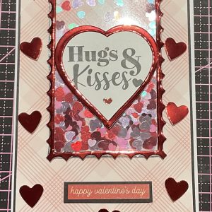 Valentines shaker card