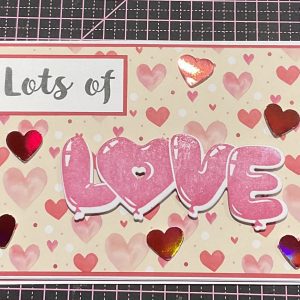 Valentines easel card