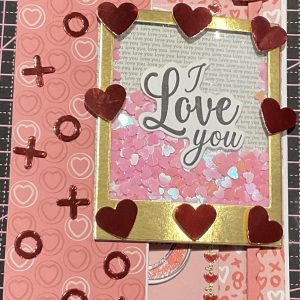 Valentines z fold card