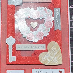 Valentines shaker card