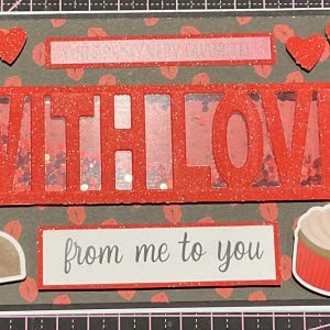 Valentines shaker card