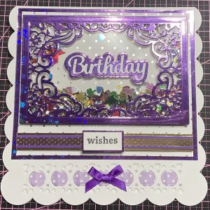 Happy birthday shaker card