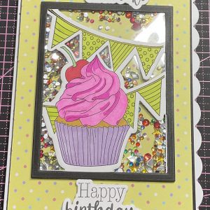 Happy birthday shaker card