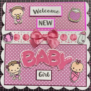 New baby girl card
