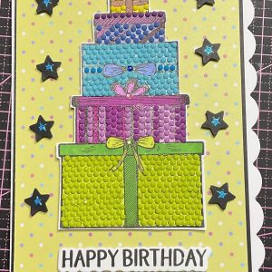 Crystal art birthday card