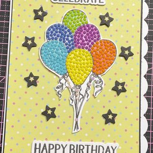 Crystal art birthday card