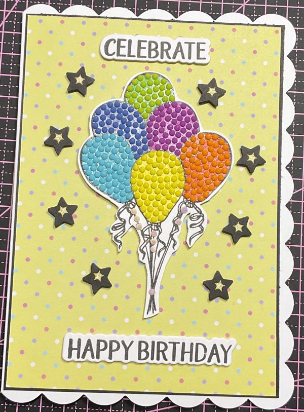 Crystal art birthday card