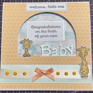 Peekaboo baby card