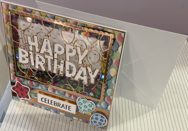 Happy birthday shaker card - Image 5