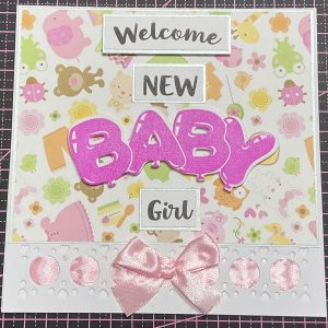 New baby girl card
