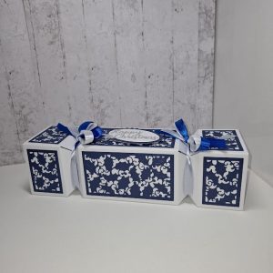 Blue Cracker Design Gift Box