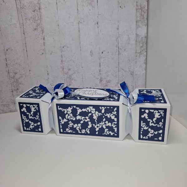 Blue Cracker Design Gift Box