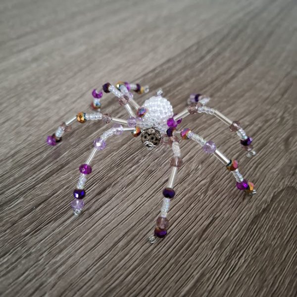Dark Head Beaded Spider
