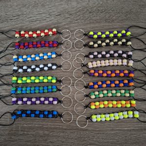 Double Beaded Fidget Keyring