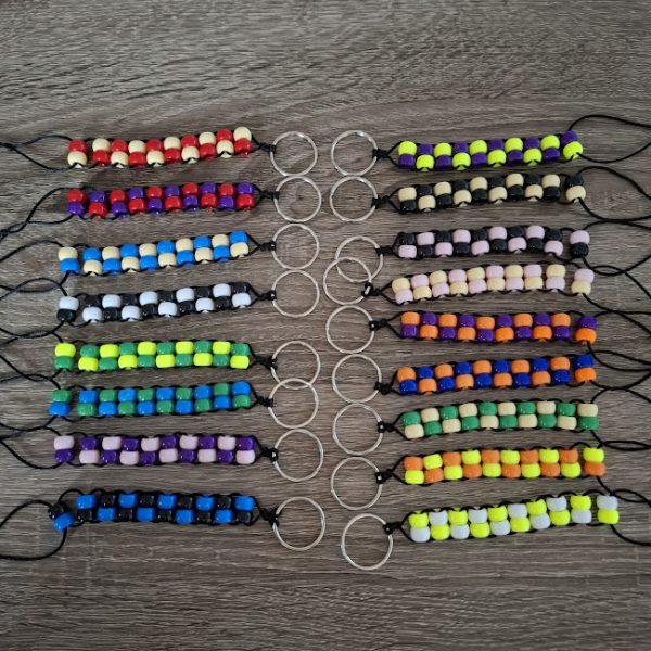 Double Beaded Fidget Keyring