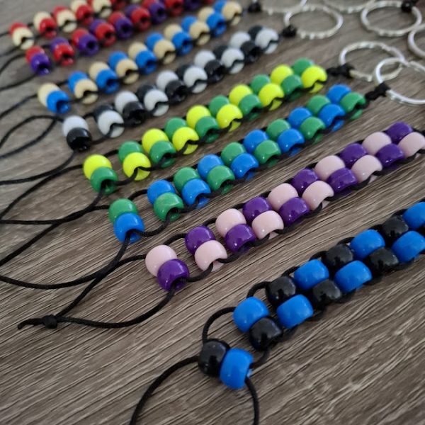 Double Beaded Fidget Keyring - Image 3