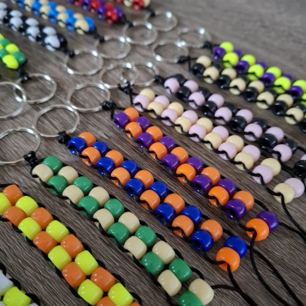 Double Beaded Fidget Keyring - Image 4