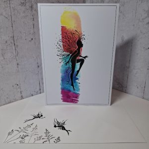 Fantasy Leaping Fairy Card (F)