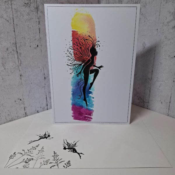 Fantasy Leaping Fairy Card (F)