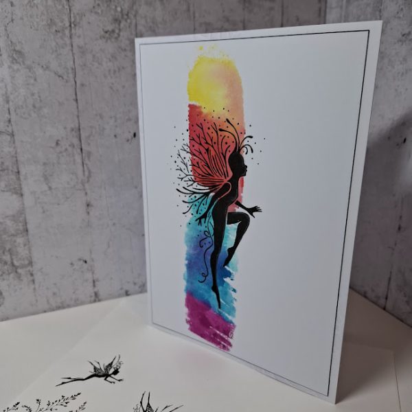 Fantasy Leaping Fairy Card (F) - Image 2