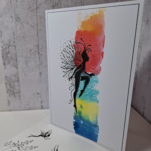 Fantasy Leaping Fairy Card (A) - Image 3