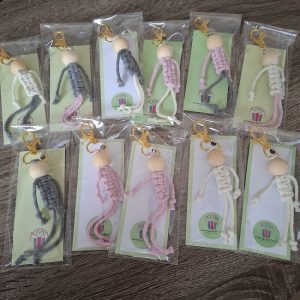 Macrame Doll Key Charm