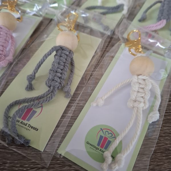 Macrame Doll Key Charm - Image 4