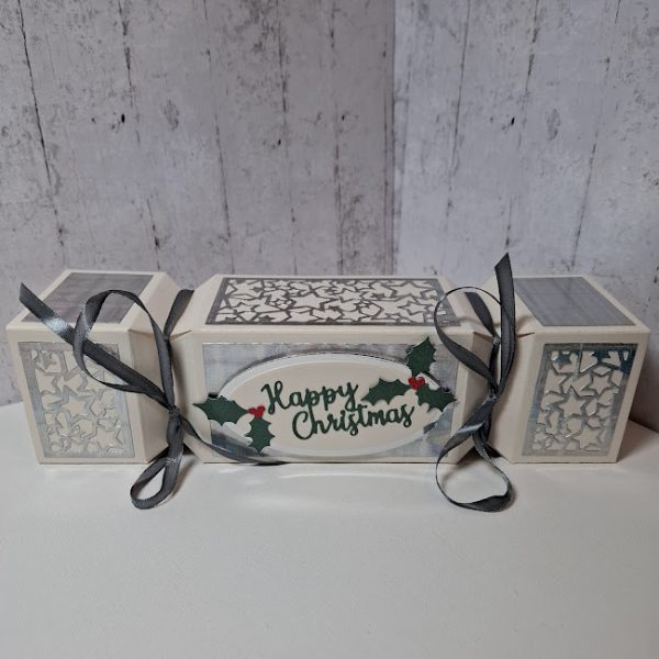 Silver Cracker Design Gift Box
