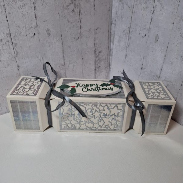 Silver Cracker Design Gift Box - Image 2
