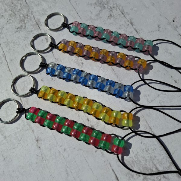 Glow in the Dark - Double Beaded Fidget Keyring - Image 2