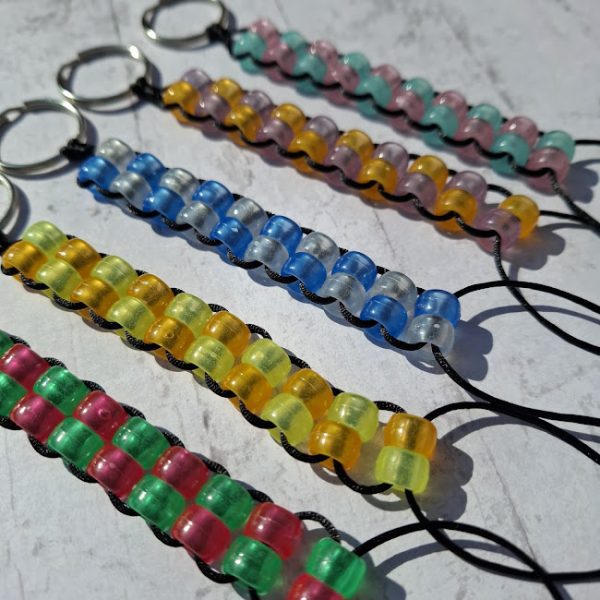 Glow in the Dark - Double Beaded Fidget Keyring - Image 3