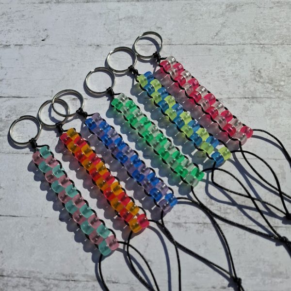 Glow in the Dark - Double Beaded Fidget Keyring - Image 4
