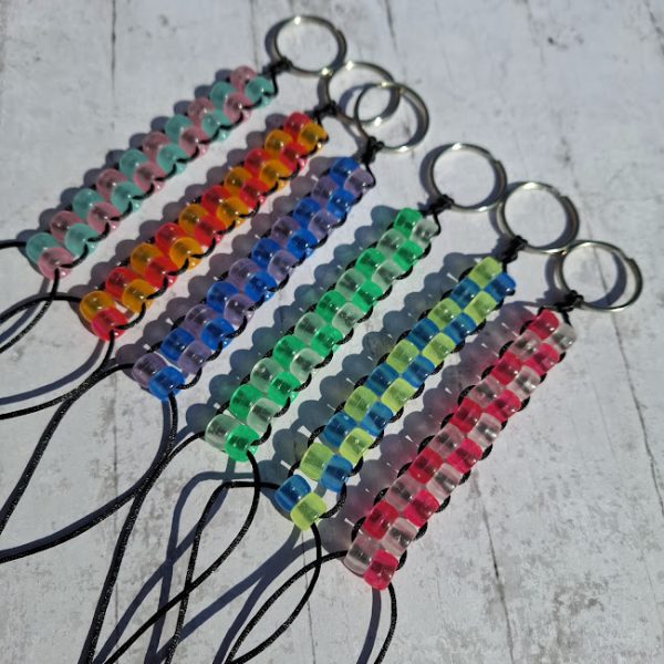 Glow in the Dark - Double Beaded Fidget Keyring - Image 5