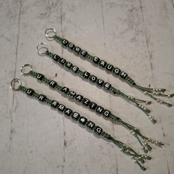 Macrame Personalised Keyring - Image 7