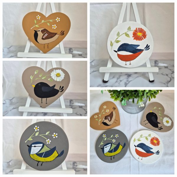 Folky Feathered Friends Collection - Coaster
