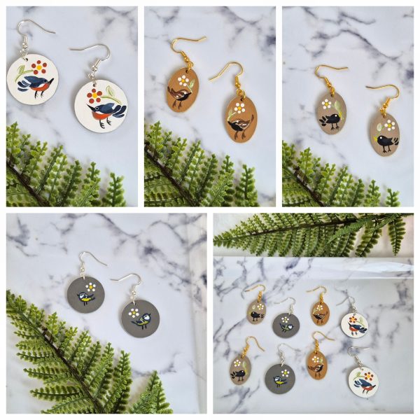 Folky Feathered Friends Collection -Earrings
