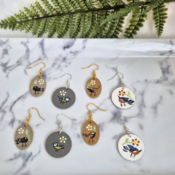 Folky Feathered Friends Collection -Earrings - Image 2