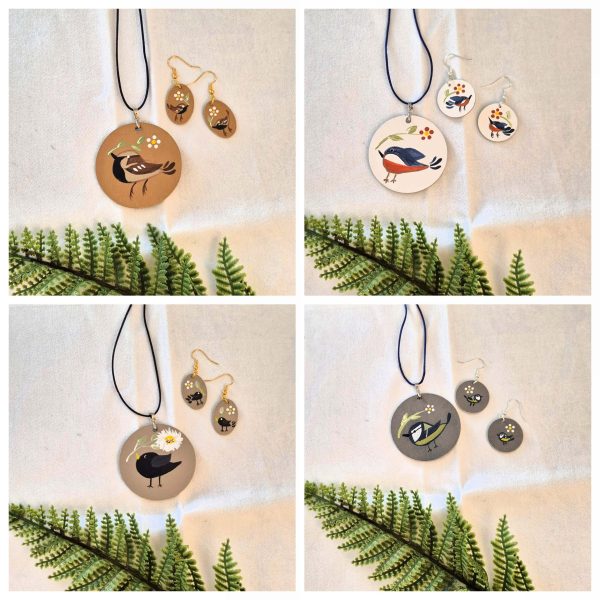 Folky Feathered Friends Collection - Jewellery Set
