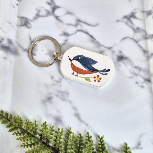 Folky Feathered Friends Collection - Keyring/Bag charm - Image 5