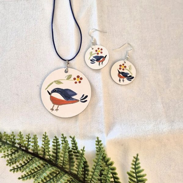 Folky Feathered Friends Collection - Jewellery Set - Image 4