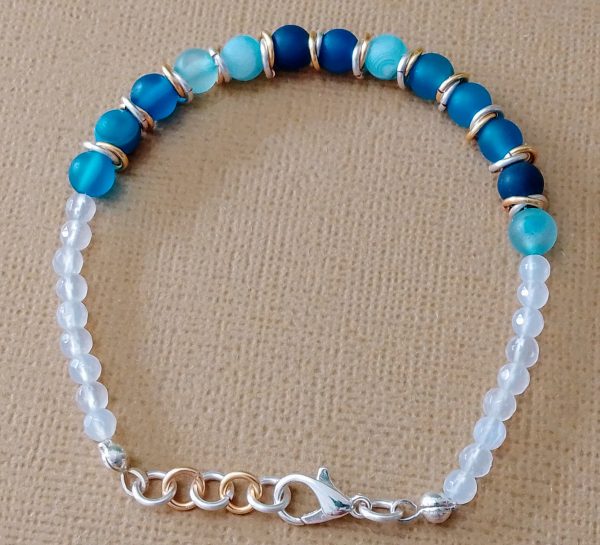 Linked Ring & Agate Bracelet - Image 5