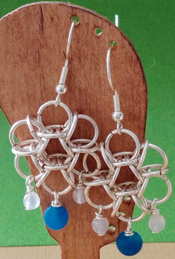 Chain Maille Connector Earrings - Image 4