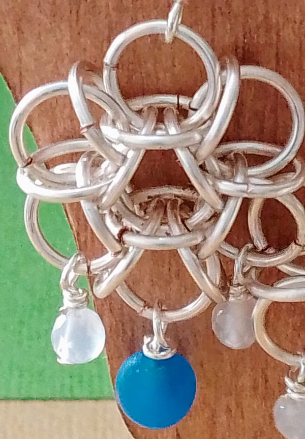 Chain Maille Connector Earrings - Image 2