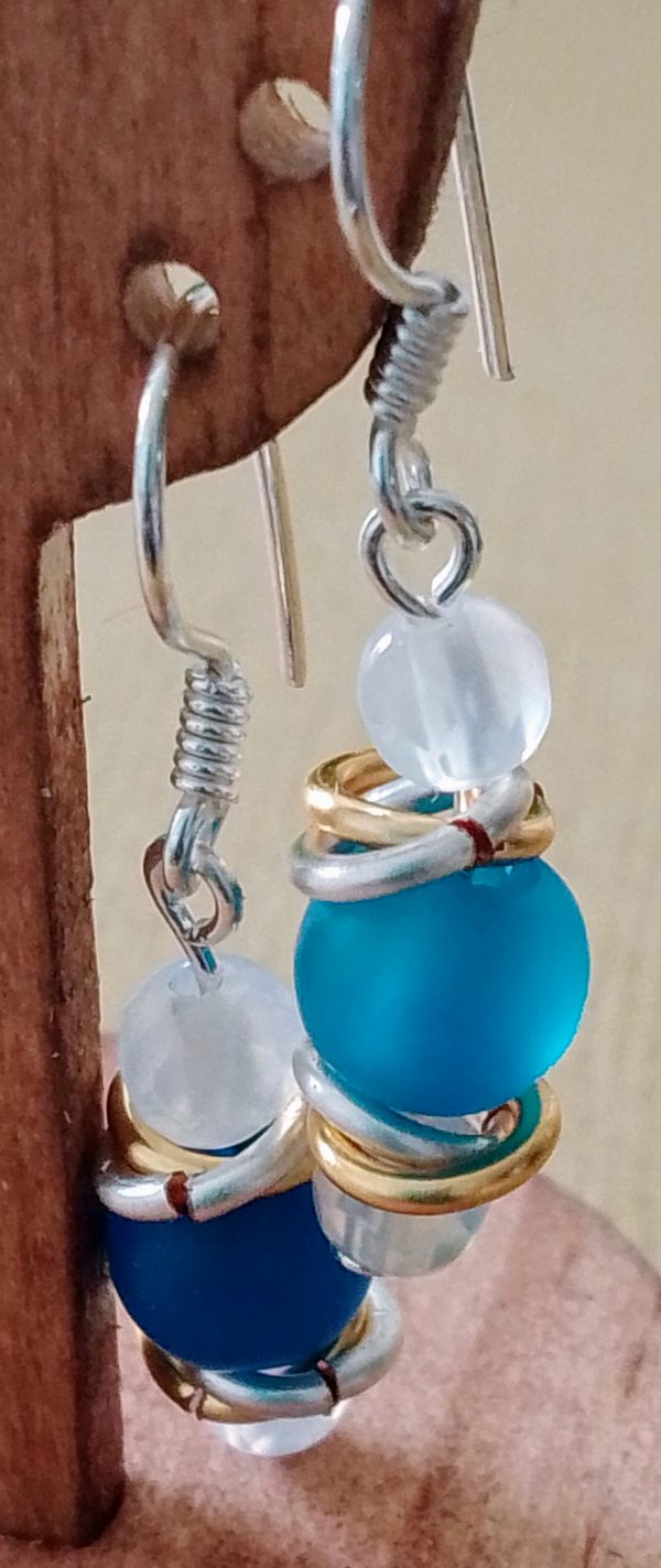 Agate Drop Earrings - Image 2